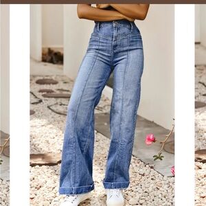 Ariat Women's Jazmine Wide Leg Jeans with Center Seam